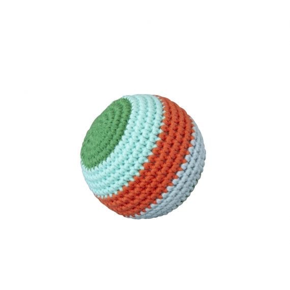 Crochet Ball Stripe with beep green