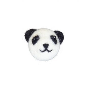Brooch woolfelt panda