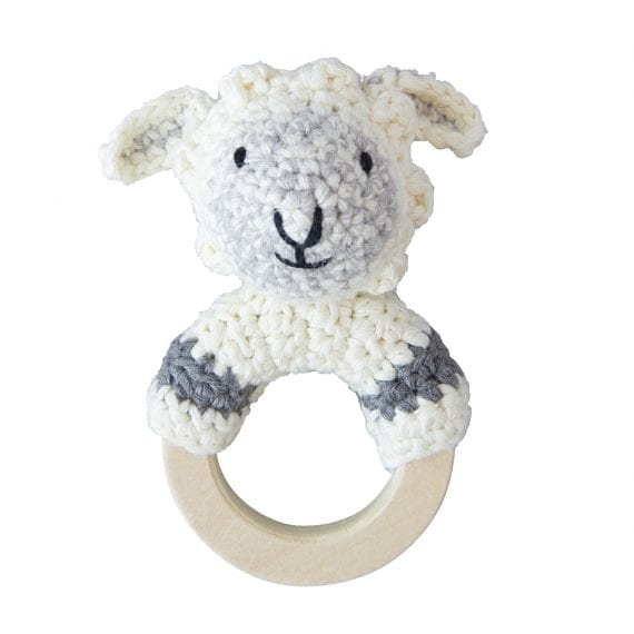 Crochet Rattle Woodland Sheep