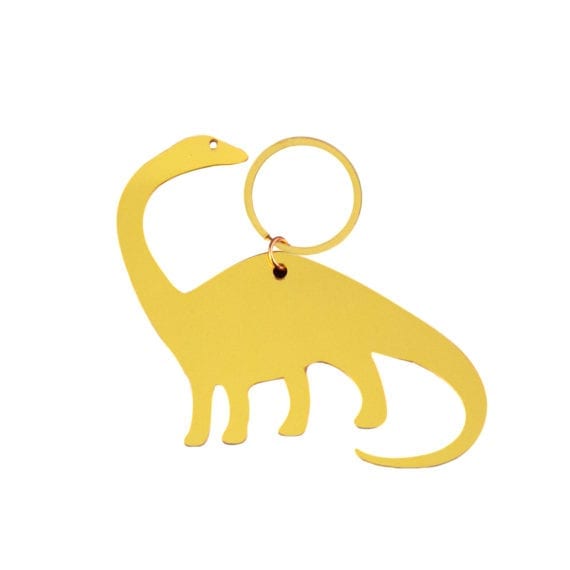 Keyring Dinosaur Gold