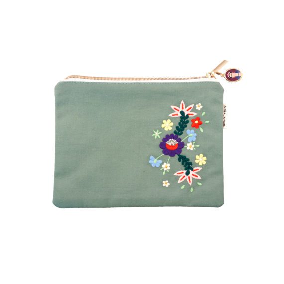 Pouch Frida Kahlo Green Front