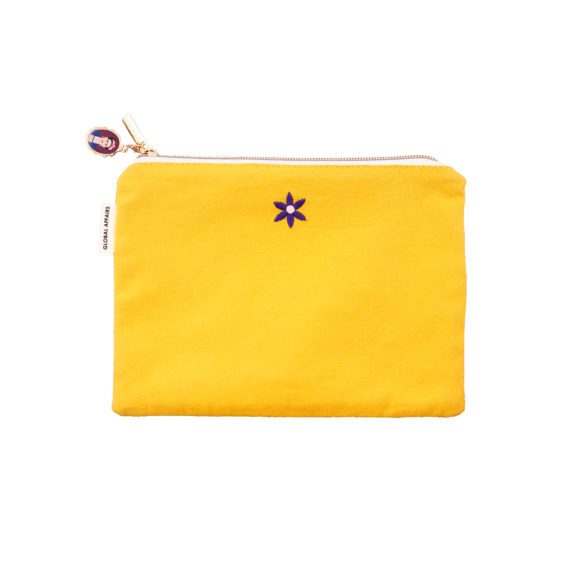 Pouch Frida Kahlo Yellow Back