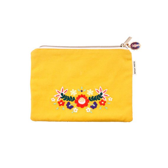 Pouch Frida Kahlo Yellow Front