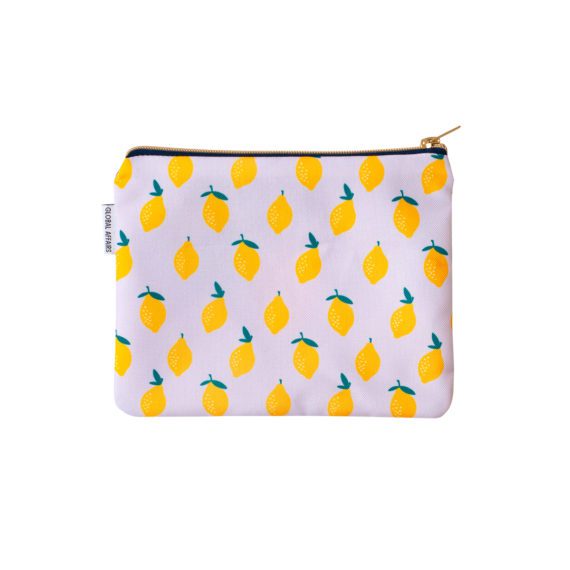 Pouch Lemon Recycled Back
