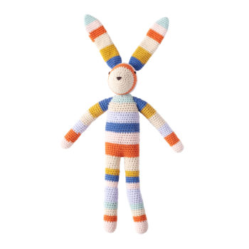 Crochet Long Ear Bunny Pastel